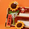 Colorido ramo de girasoles gigante de mano, girasoles tejidos a mano, regalo creativo para maestros durante la temporada de regreso a clases