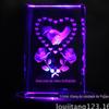 558 Caixa de Cristal com Escultura Interna Ornamentos de Flor de Rosa Mãos Dadas para a Vida Namorada Amante Presente Especial de Aniversário