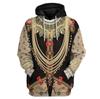 Navidad Figuras históricas europeas y americanas alrededor de uniforme Sudadera con capucha 3D impresa Cosplay suéter alrededor hombres