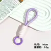 Estilo Ins Corda Curta Trançada Cordão para Celular Chaveiro Colorido Candy Corda Artesanal Unissex Pulso Cordão Anti-Perda Removível