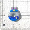 Gato de Dibujos Animados Pata de Animal Donut DIY Pegamento de Crema Pasador Accesorios de Resina Funda de Teléfono Llavero Pegatina para Taza de Agua