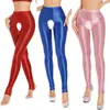 Leggings Brilhantes Lustrosos Calças Lustrosas Apertadas Tamanho Grande Europeu e Americano Aliexpress Amazon Populares Calças de Yoga Sexy