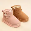 Botas de Nieve para Niñas Botas de Algodón para Niños Zapatos de Algodón para Niños 2026 Otoño Nuevo Estilo Botas Cálidas Versátiles Zapatos Grandes de Algodón con Plus de Terciopelo