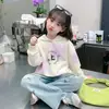 Moletom de Outono para Meninas 2026 Novo Estiloso Tie-Dye Roupas Infantis Meninas Crianças Maiores Estilo Primavera e Outono Roupas Liquidação Infantil Em Estoque