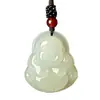 Pendente de Jade Natural Real Bodhisattva Guanyin Atacado Pingente Buda de Jade Masculino e Feminino Pingente de Jade Buda Guanyin de Jade Afegão