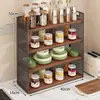 Estante Multicapa para Especias y Tazas de Encimera de Cocina, Organizador de Escritorio, Estante para Snacks de Mesa de Comedor, Portavasos para Sala de Estar