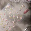 Adesivos de Unha Flor de Pessegueiro Esmalte Cloisonné Estilo Antigo Populares da Sky, Adesivos de Decoração de Unha DIY Impermeáveis Estilo Chinês em Relevo
