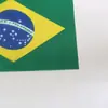 Banderas de Brasil Pequeñas de Plástico Portátiles para Celebraciones al Aire Libre 14*21cm