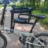 Assento Frontal para Criança de Bicicleta Bicicleta Mountain Bike Bicicleta Dobrável Cadeira Totalmente Fechada para Bebê Assento de Segurança para Bebê