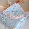 Estilo Nuevo de Primavera y Verano Colcha de Algodón Tejido de Verano, Colcha de Verano Refrigerante para Niños, Colcha Fina de Aire Acondicionado para Siesta en Guardería, Lavable a Máquina Individual/Doble