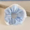 Flor de Lazo Francesa Estilo Coreano Lazo para el Cabello Lazo para el Cabello Estilo Academia Británica Retro Multicapa Lazo para el Cabello Tocado Color Sólido Anillo para el Cabello de Intestino Delgado Grande