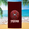 Toalla de playa Marvel Spider-Man de exportación transfronteriza, microfibra ultrafina, doble cara, absorbente, toalla de baño de playa de dibujos animados para niños