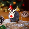 Colgantes de Tela Navideños, Muñecos Navideños, Colgantes Pequeños, Colgantes para Árbol de Navidad, Decoraciones, Colección de Colgantes Pequeños para Regalo