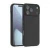 Capa de Celular Simples Lisa Preta para Apple 18Pm Adequada para iPhone 16Max Capa Protetora de Material Tpu Preta