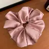 Scrunchie de Cetim Oversized Estilo Zhao Lusi 2026 Novo Elástico de Cabelo para Coque de Mulher Faixa de Cabelo