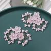 Novo estilo chinês cluster de flores de cristal fosco diy grampo de cabelo trançado à mão acessórios de cabelo brincos material atacado