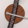 Cinturón Tejido de Tweed Colorido de Ala Ancha con Cerdas de Cepillo de Dientes, Lentejuelas Doradas de Seda, Accesorios para Ropa, Accesorios para Manualidades