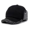 Gorra de Béisbol Cálida para Otoño e Invierno que Protege los Oídos para Hombres de Mediana Edad y Mayores, para Ancianos, Papá, Abuelo, con Forro de Felpa