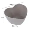 Tigela de palha de trigo Amazon love tigela criativa em formato de coração para frutas sobremesas utensílios de mesa Tigela de aveia para café da manhã Net red atacado