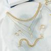 Nuevo conjunto de joyería con colgante, collar, pulsera, anillo y pendientes de estrella de Oriente Medio, 1052