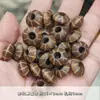 Xujiang Hemu Escultura em Madeira Contas de Disco Voador Pintado Simples e Versátil Material para Miçangas Feito à Mão Acessórios para Joias DIY