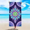 Toalla de Playa de Microfibra de Secado Rápido y Absorbente de Agua Toalla de Playa Transfronteriza de Amazon Toalla de Playa Geométrica Floral Mandala
