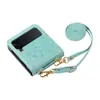Funda Adecuada para Teléfono Samsung Zflip8 6/7 Cruzada Flip5/4/ Funda Protectora Plegable con Cordón de Flor de Mandala 70% de Descuento Transfronteriza