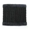 Novo cachecol de inverno quente para atividades ao ar livre, gola dupla torcida, proteção para os ouvidos para andar de moto, proteção facial, chapéu de tricô de lã