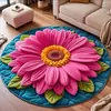 Alfombrilla de drenaje de terciopelo de cristal de girasol de colores de alta venta en comercio exterior transfronterizo, alfombrilla para el suelo de dormitorio, entrada de cocina, baño