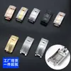 Fivela de Relógio de Aço Inoxidável 304, Pulseira de Relógio Submariner, Ajuste Fino, 16*9 Fivela Borboleta Ouro Rosa e Prata