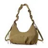 Bolsa de Hombro Única Bestseller Estilo Coreano Bolso de Hombro Plegado para Mujer Bolso de Axila Color Sólido de Gama Alta Bolso Cruzado de Nicho para el Trabajo