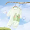 Ropa de una pieza para bebé, Ropa de verano transpirable con aire acondicionado para bebé, Pijama fino para recién nacido, Mameluco de manga larga