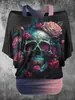 Camiseta de Manga Curta Mais Vendida Transfronteiriça Camisa Básica Feminina Top Interno Feminino Primavera e Outono Design de Estampa 3D Feminino de Nicho