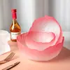 Tigela de Vidro de Alta Qualidade para Uso Doméstico no Verão, Prato de Frutas Transparente, Tigela Elegante para Salada de Legumes para Sala de Estar, Vaso Hidropônico para Nenúfares