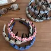 Diadema Versátil de Cuadros Dentada Antideslizante para Mujer, Elegante Diadema de Corona Alta para Uso Diario y Lavado de Cara, Elegante Pinza para el Cabello