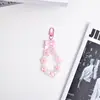 Colgante de llavero de cadena para teléfono con lazo de múltiples flores personalizado, accesorio de bolso de alta gama, amuleto de dopamina al por mayor