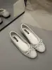 Sapatos Femininos Elegantes Retrô Francês com Laço, Bico Redondo, Baixo, Salto Bloco Baixo, Sapatos Individuais 2026, Versáteis, Temperamento, Sola Macia, Sapatilhas