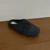 Zapatos Retro Birkenstock Grises Mary Jane con Piel para Mujer Ropa de Abrigo de Invierno Nuevos Zapatos de Lana con Suela Gruesa Zapatos de Algodón con Forro de Borrego