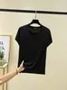 Nova Camiseta de Verão Estilo Modal com Mangas Raglan Curtas para Mulheres, Tamanho Grande Soltinho, Fina, Casual, Simples e Versátil para o Verão