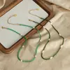 Estilo antiguo chino nuevo lujo ligero retro personalidad piedra natural jade blanco hecho a mano con cuentas cadena para clavícula collar joyería al por mayor