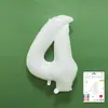 Venta al por mayor estilo INS comercio electrónico transfronterizo 16 pulgadas Exquisitamente empaquetado digital empaque individual de tarjeta de papel globos de papel de aluminio, versión delgada americana