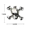 Parche de Calavera en Dedo de Halloween de Venta Caliente Transfronterizo, Parche de Decoración para Chaqueta con Gesto de Hueso Blanco Estilo Europeo y Americano Adhesivo Termofusible