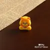 Gatito con Cara de Flor Decoración de Escritorio para Coche Adorno Accesorios DIY Llavero Colgante para Bolsa Accesorios Tridimensionales de Resina
