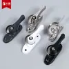 Fechadura de Janela Liga de Alumínio Portas e Janelas Aço Inoxidável Antifurto Fechadura Antiga em Forma de Meia-Lua Portas de Correr e de Abrir Janelas de Aço Plástico Acessórios para Fechadura de Janela