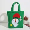 Bolsa de regalo de Navidad con cordón transfronteriza, bolsa de regalo decorativa creativa, empaque de dulces de Santa Claus, bolsa de regalo portátil