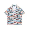 Camisas Florais Casuais Havaianas Estilo Tailandês para Homens e Mulheres, Sensação Relaxada de Verão, Camisas Florais de Casal para o Festival Songkran na Praia, Tendência