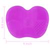 Nueva pequeña almohadilla de silicona para fregar con ventosa limpiador almohadilla de limpieza herramienta de belleza maquillaje almohadilla para pinceles de maquillaje multicolor opcional