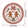 Artículos más vendidos transfronterizos: Falda para Árbol de Navidad, Hombre de Jengibre, Accesorios de Decoración para Fiesta de Escena de Año Nuevo, Decoraciones, Venta Directa del Fabricante