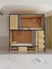 Cama de Dormitório Estudantil Beliche Espaço Superior e Inferior Cápsula Espacial Cama Alta e Baixa para Adultos Pousada Hostal da Juventude Beliche Cama de Apartamento Escolar