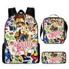 Mochila Escolar Roblox para Estudiante Transfronterizo Mochila para Estudiante de Primaria Mochila de Moda Juego de Tres Piezas Venta al por Mayor